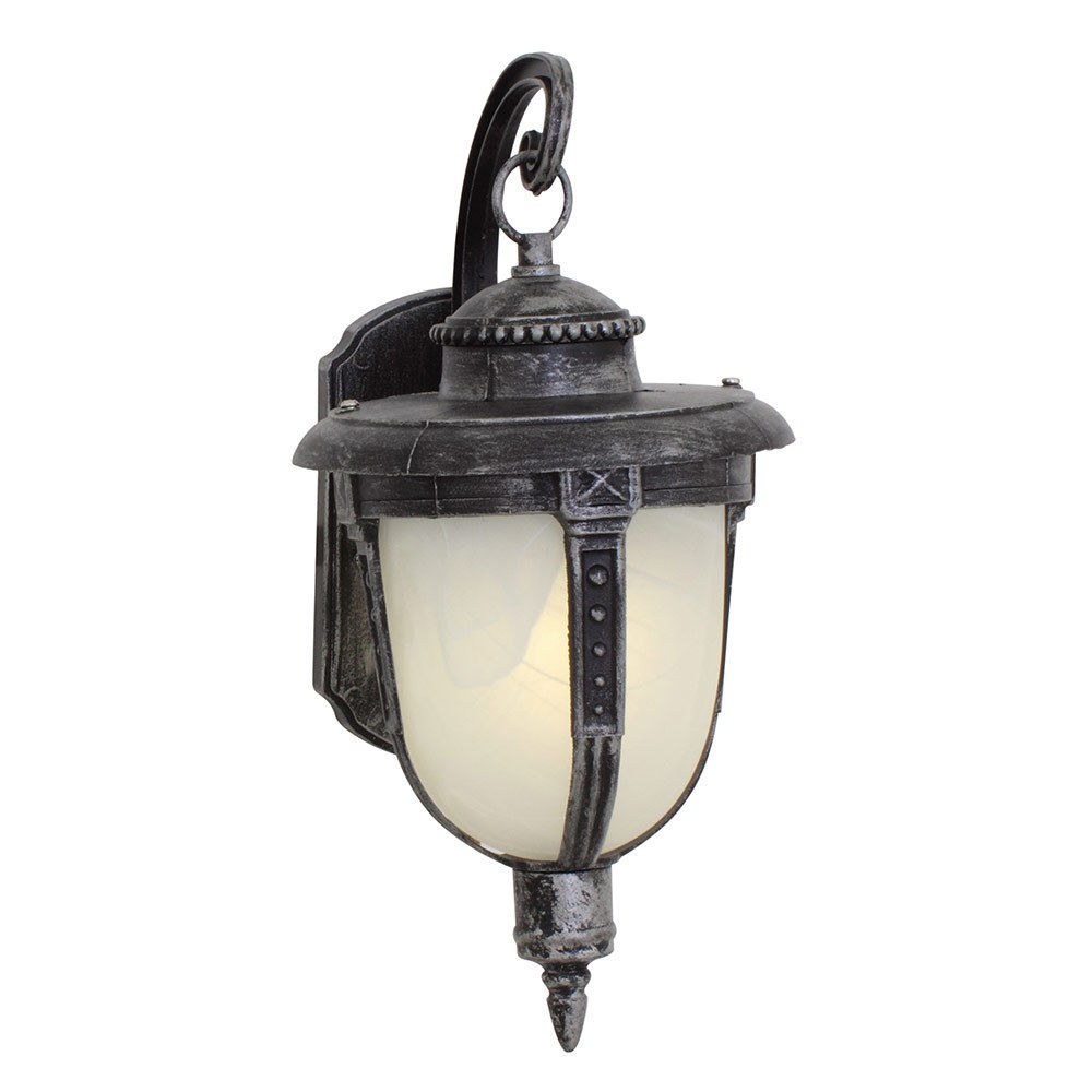 Eurolux - Lantern - Alabaster - Down Facing - Black/Silver - 2 Pack