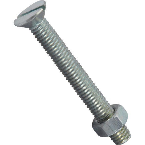 Machine screws and nuts countersunk head 5.0x40mm 8pc standers
