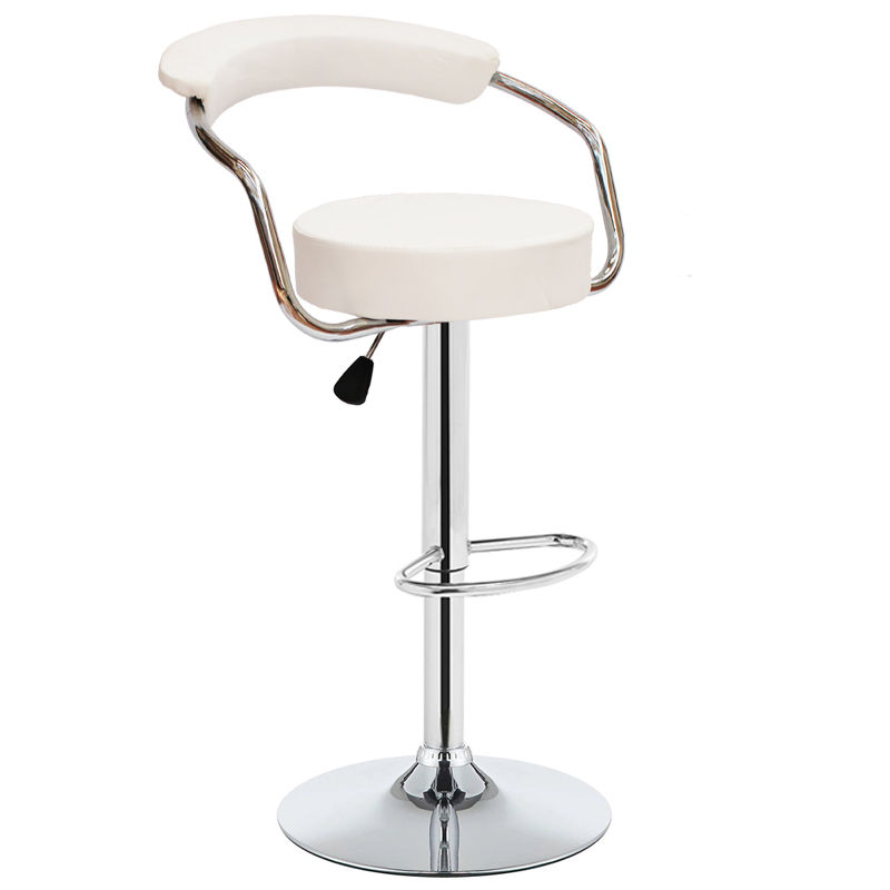 GOF Furniture - Succulent Bar Stool PU Leather, White