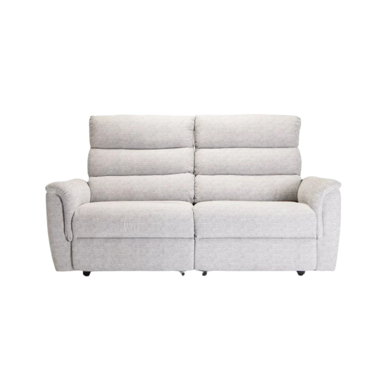 Grey Fabric Electric 3-Seater Recliner Sofa