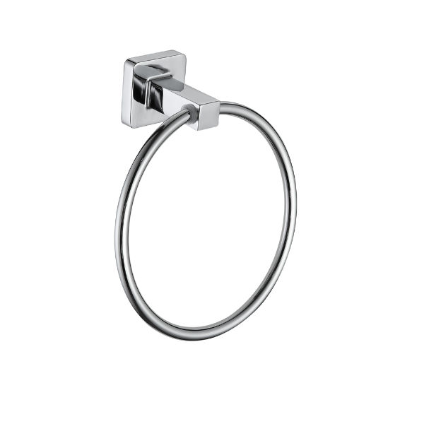 B/A TOWEL RING - CHROME - SQUARE