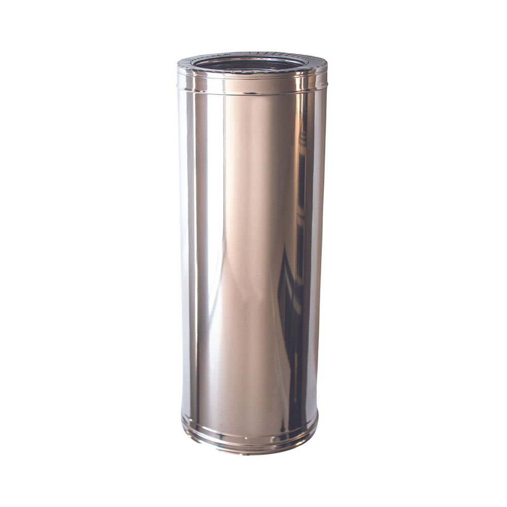 ECONOFIRE 130MM Double Skin Flue Pipe 0.5M