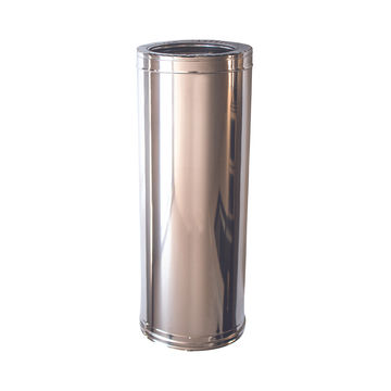 ECONOFIRE 130MM Double Skin Flue Pipe 0.5M