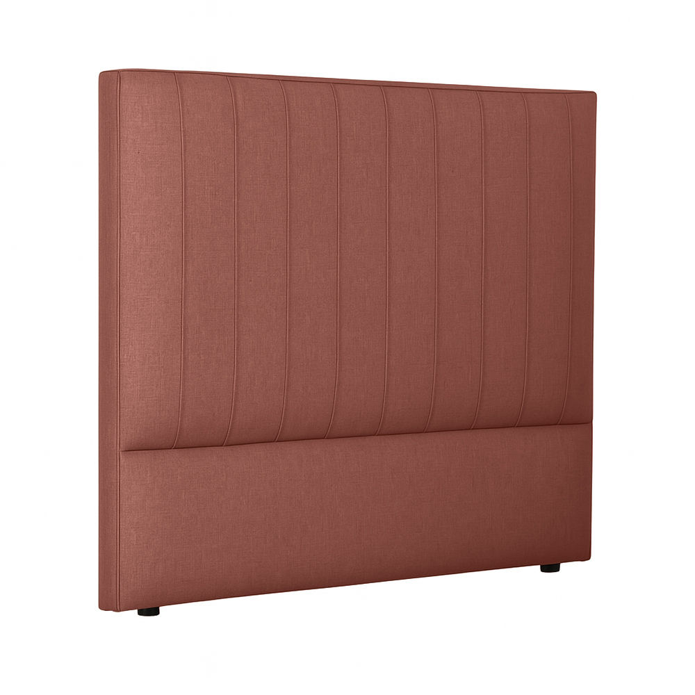 Liora Upholstered Linen Headboard Single Linen Rose