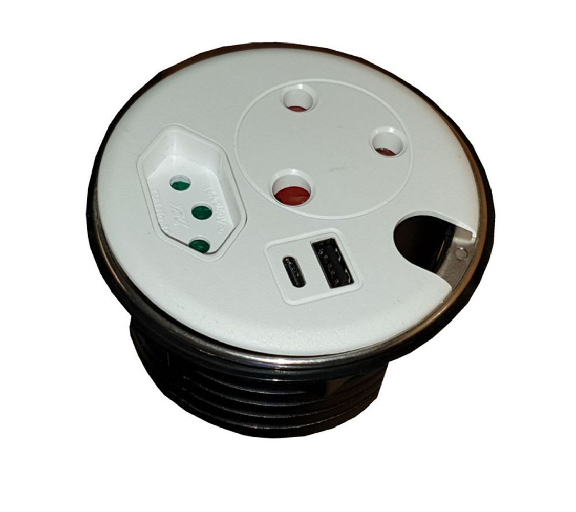 Powerlogic Multiplug Punto Plus MK2 White
