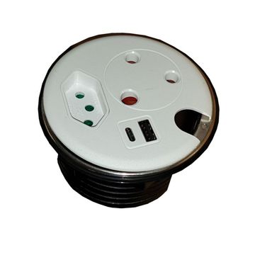 Powerlogic Multiplug Punto Plus MK2 White