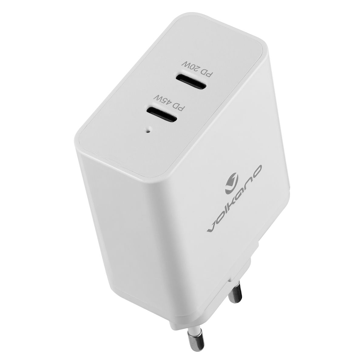 Volkano Potent Duo series 65W Dual PD Compact Wall Charger