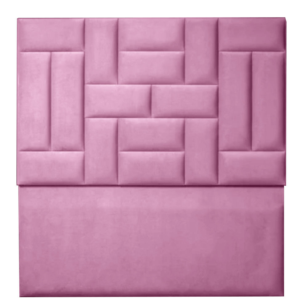 Justin Velvet Headboard King  Pink