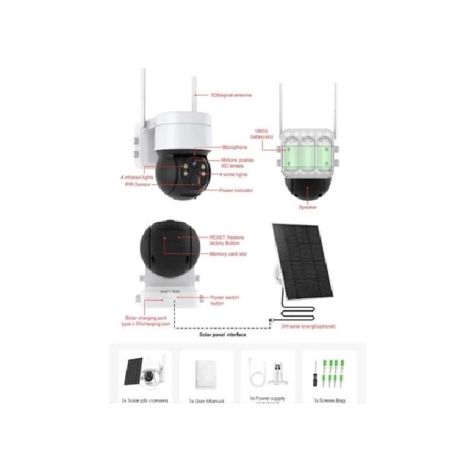 Solar wifi camera