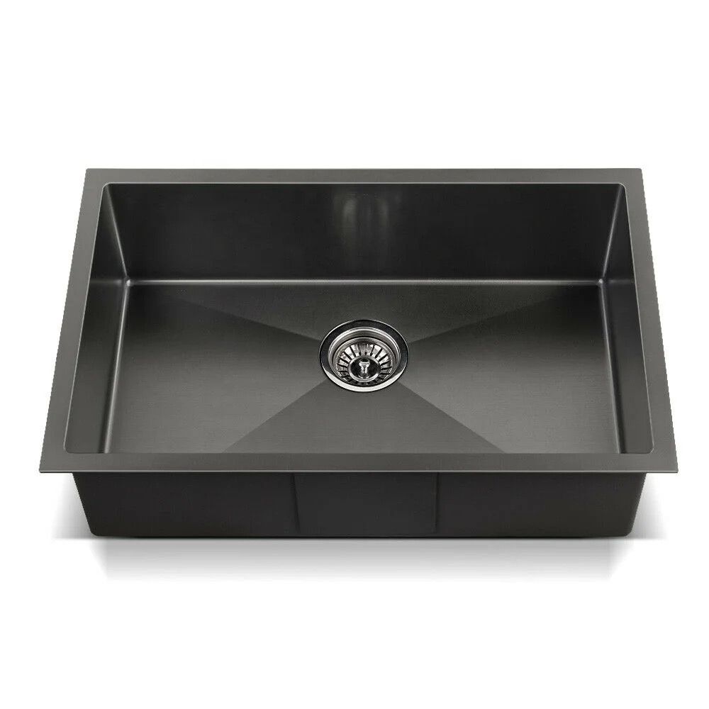 KITCHEN SINK H/M HALF BOWL - BLACK