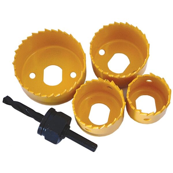 Hole Saw Set 5Pce Carbon Steel