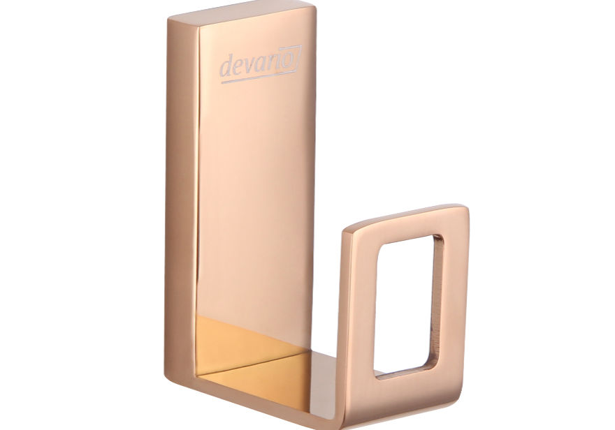 Devario Premio Robe Hook Square -Rose Gold