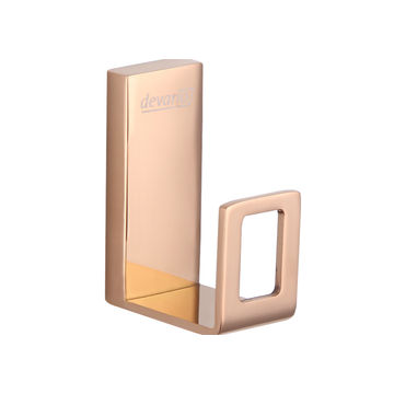 Devario Premio Robe Hook Square -Rose Gold