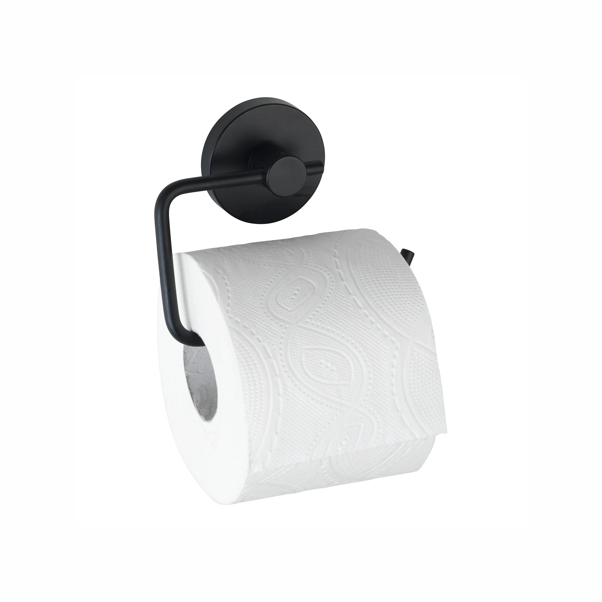 Vacuum Loc Toilet Paper Holder Milazzo Black No Drilling