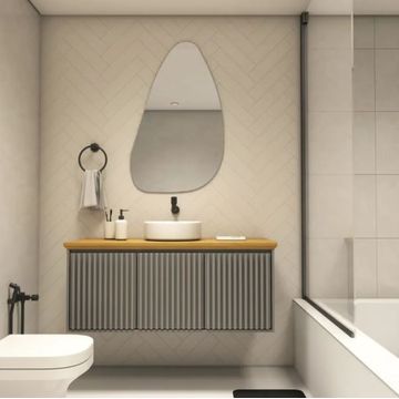 Pedra Oval Bathroom Mirror