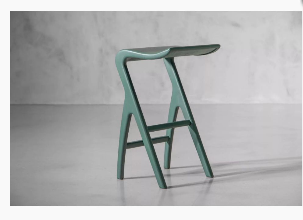 Solo Counter Bar Chair - Matt Cobalt Blue