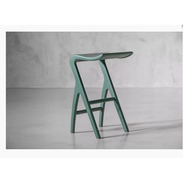 Solo Counter Bar Chair - Matt Cobalt Blue