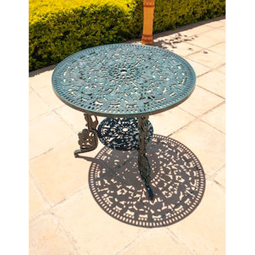 Ageless & Beautiful! Cast Aluminium Patio Table / Garden Table / Outdoor Table - Rose (75cm Diameter)