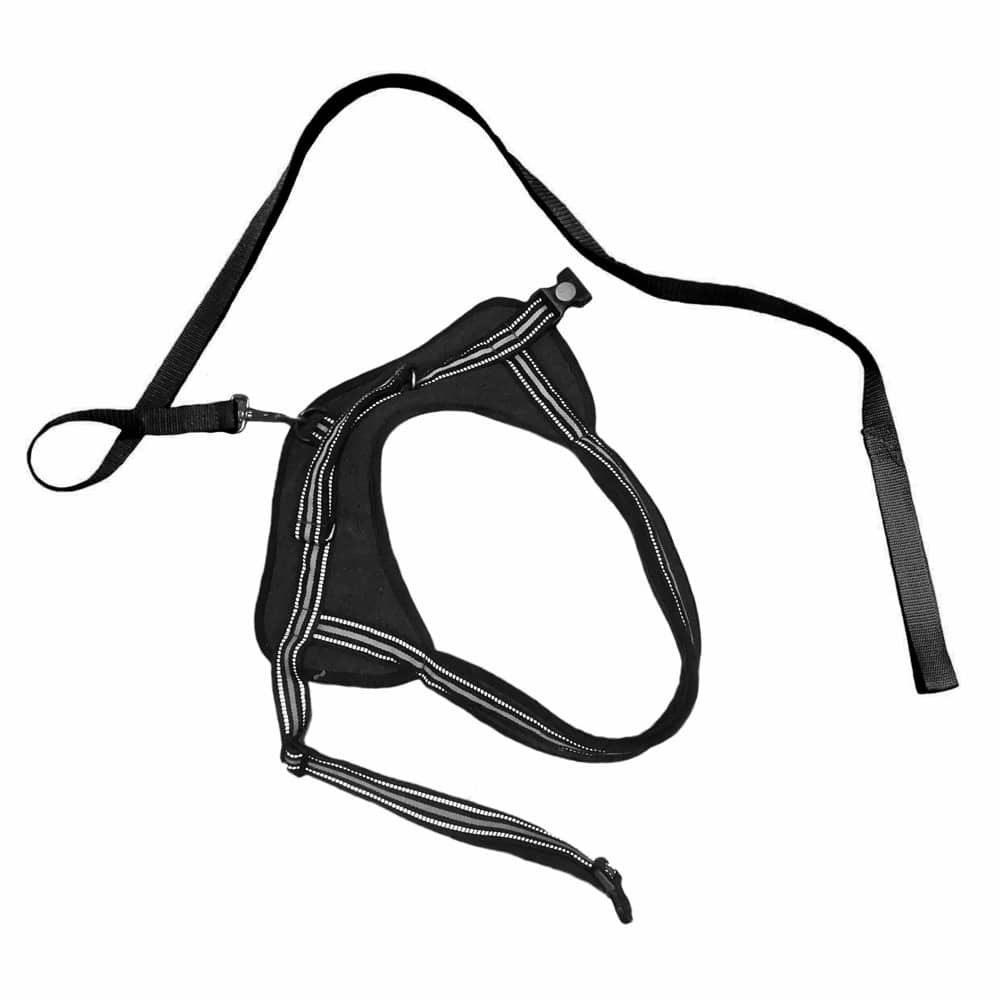 Killer Deals Adjustable No-Pull No-Choke Dog Harness & Leash (XL)- Black & Red