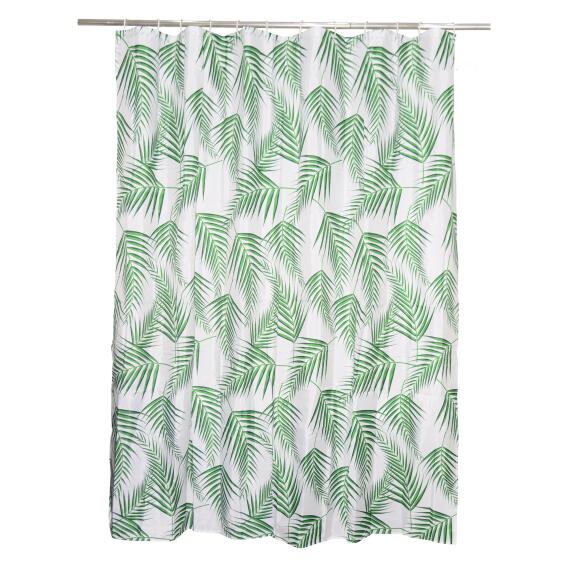 Sensea Green Leaves Natural Shower Curtain W180cmxH200cm