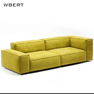 Grange Velvet Mustard 2-Seater Sofa