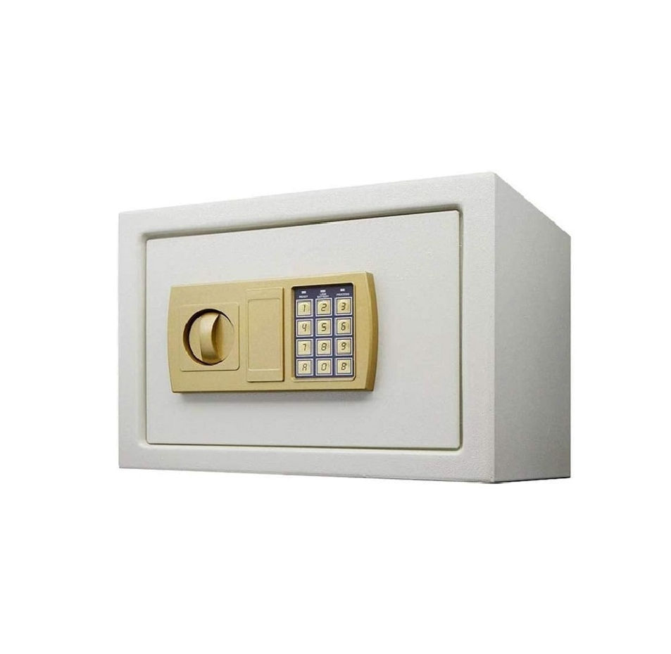 Mini Safe With Key And Combination Lock