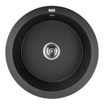 Laveo Dafne Granite Sink 1 Bowl V2 - Monochrome Black