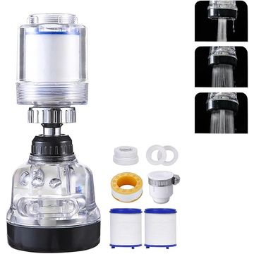 AB-J308 -360 Rotating Tap Head Extender Sprayer for Home Kitchen Sink Bathroom - Three-Speed Adjustable Faucet