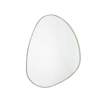 Astra 80x60cm Rectangle Wall Mirror with Oak Frame – Modern Natural Wood Accent Mirror for Living Room, Bedroom, or Hallway