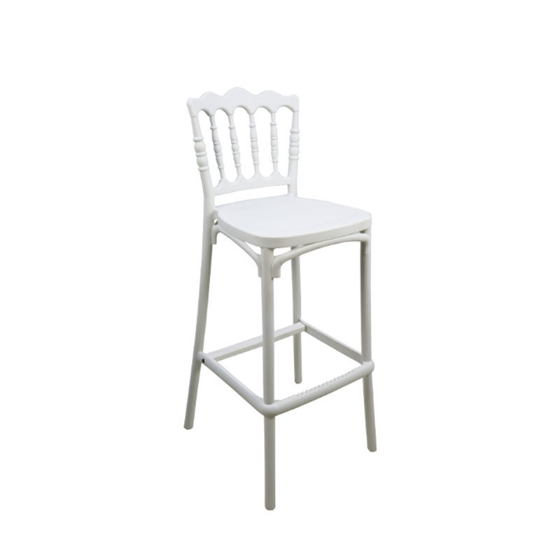 Vividitto - Napoleon Resin Bar Chair - White