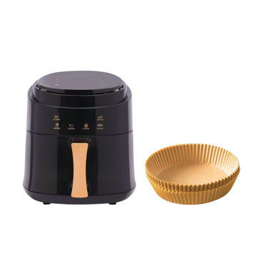 BUY 1 GET 1 FREE - 6L Digital Hot Air Fryer with LED Touchscreen – 1400W, Preset Modes, 20 Free Paper Liners Included