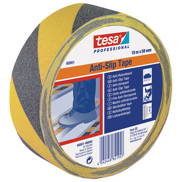 TESA Anti Slip Tape Professional 15m x 50mm Yellow-Black