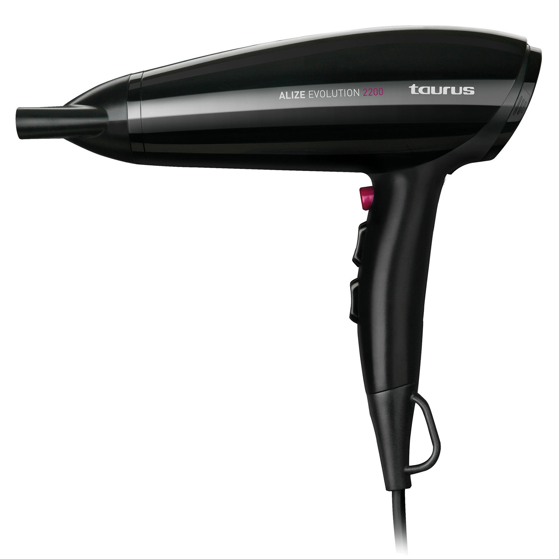 Hair Dryer DC Motor Plastic Black 3 Speed 2200W 