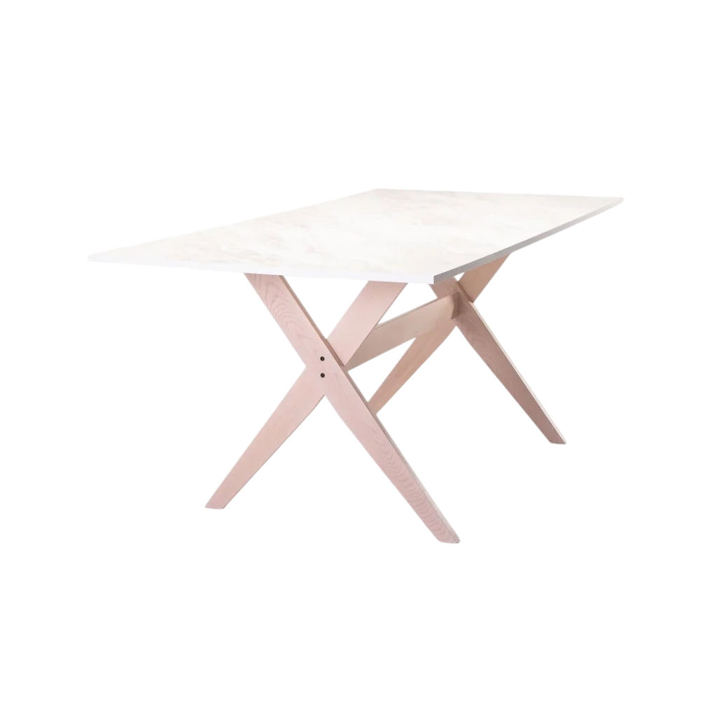 Vividitto - Zilpah E031 180x90cm -Whitestone/Light Legs