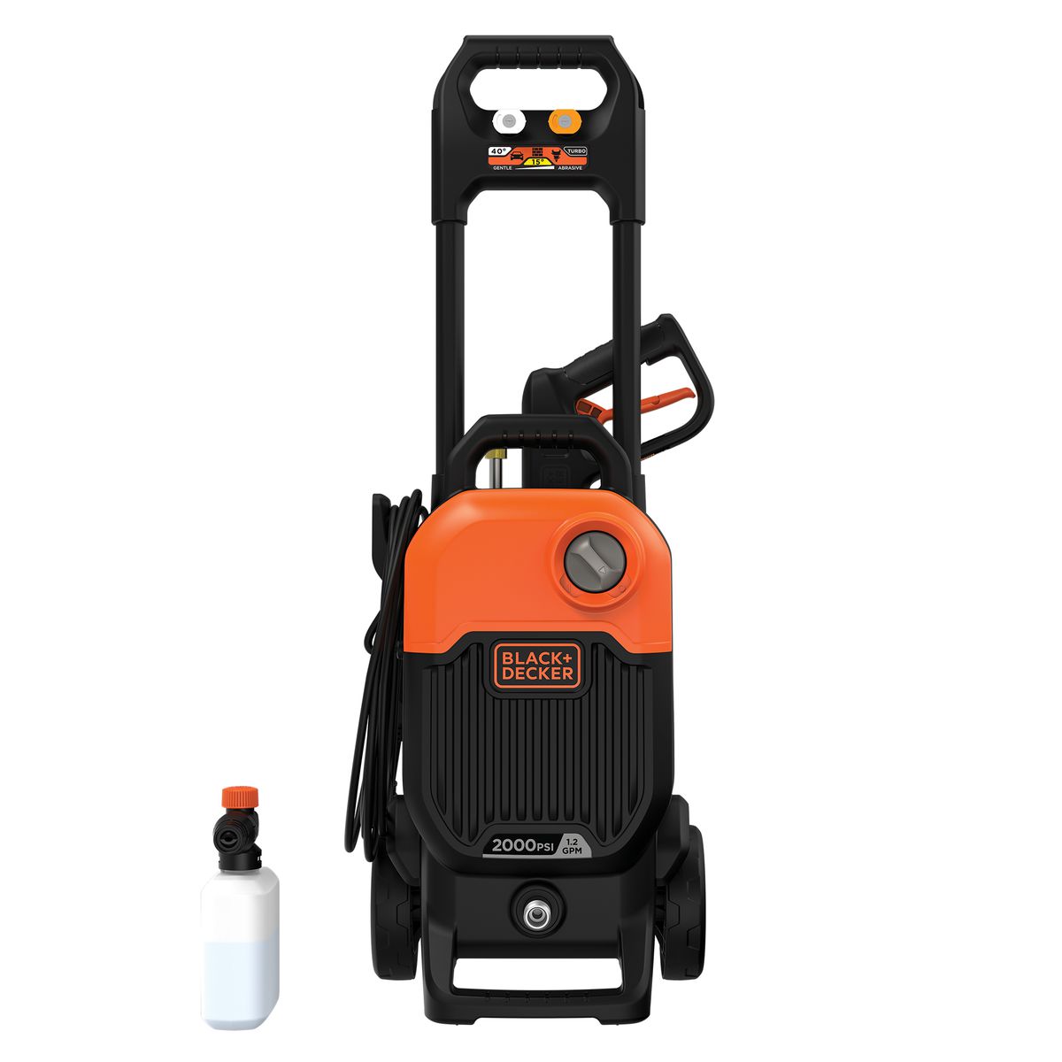 Pressure Washer 140 Bar 1800W Flow Rate 420 L/H, Turbo Nozzle Auto