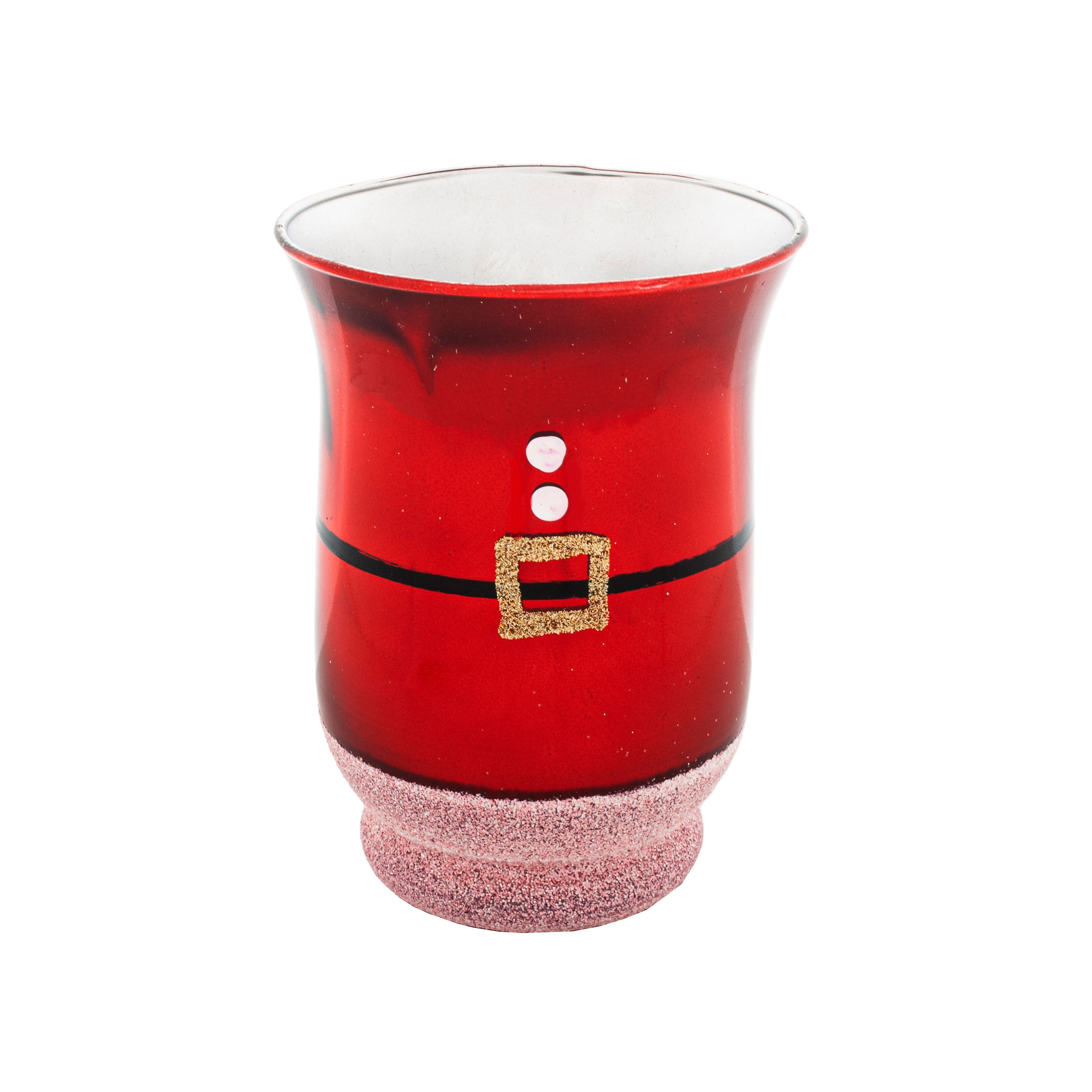 XMAS HURRICANE VASE 9CMX11CM