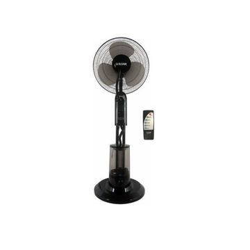 Goldair 40 cm Pedestal Mist Fan with Remote Black GPFM401