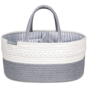Cotton Rope Caddy Storage Basket Heartdeco