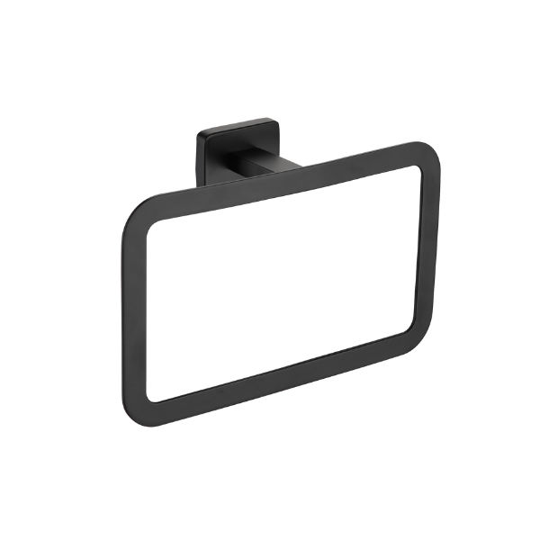 B/A TOWEL RING - MATT BLACK - SQUARE