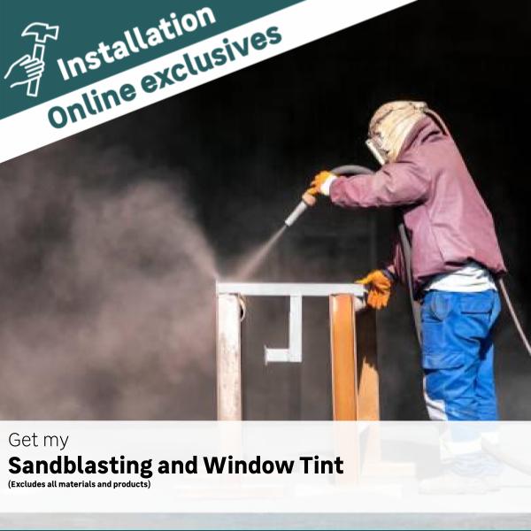Installation Window Tint and Sandblasting LEROY MERLIN South Africa