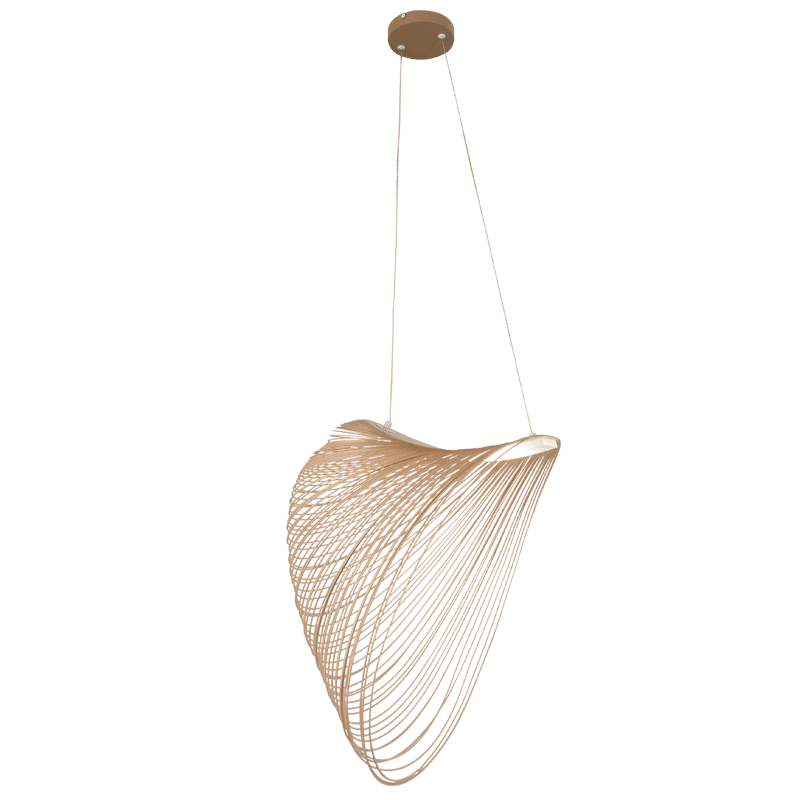 Metal Acrylic and Wood Pendant  7W LED