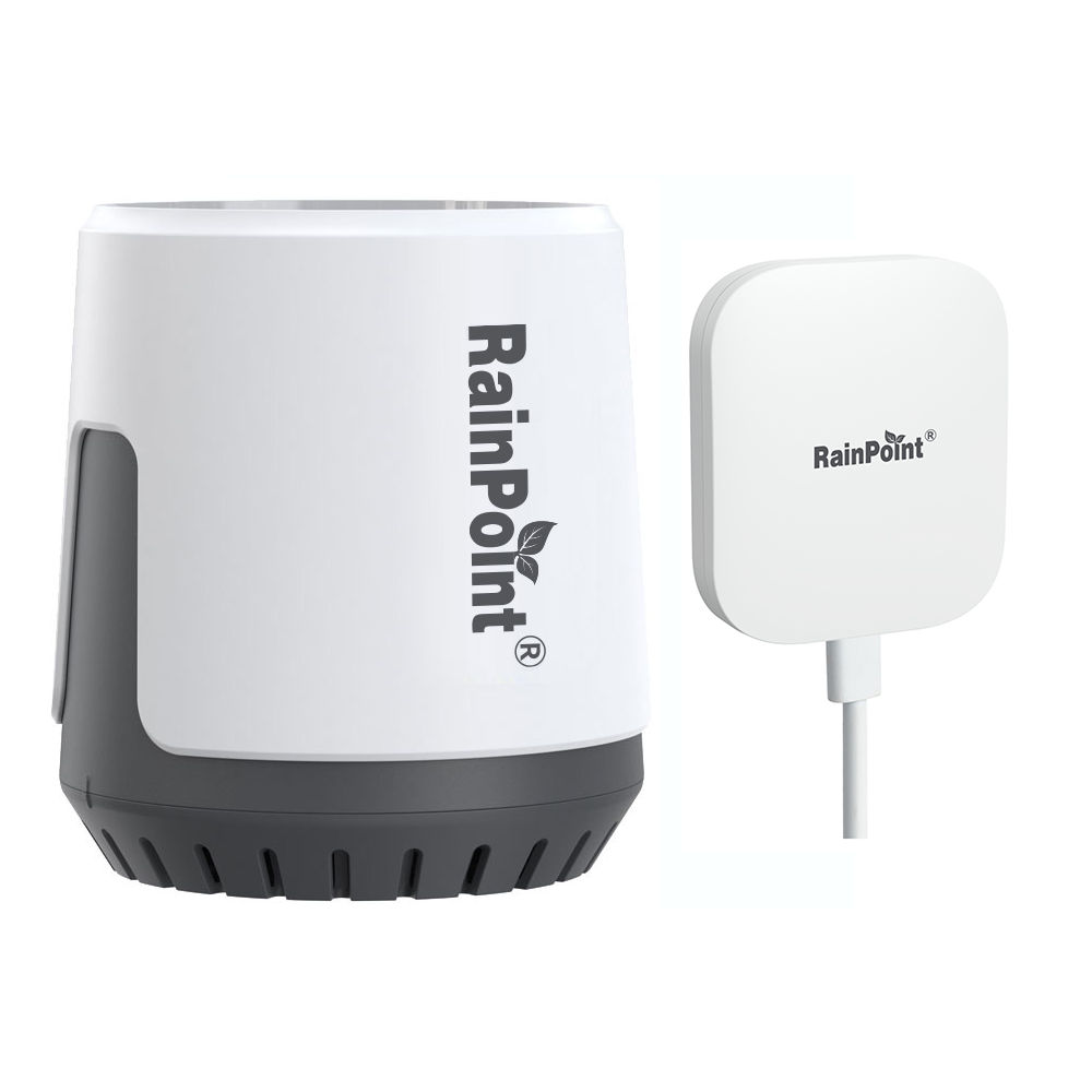 RainPoint Wireless Smart Wi-Fi High Precision Rain Gauge + Wi-Fi Hub