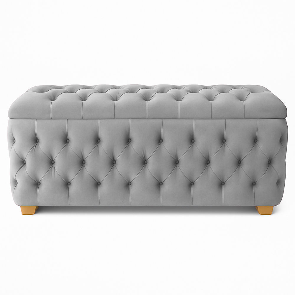 Ava Storage Box King Medium Light Grey