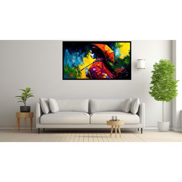 Canvas Wall Art - Beautiful Woman with Umbrella - B1643 [120 x 80 cm]