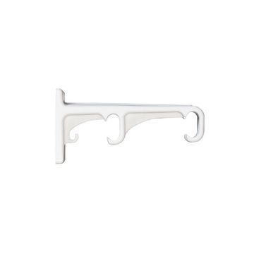 Curtain Track Plastic Double Bracket White (2)