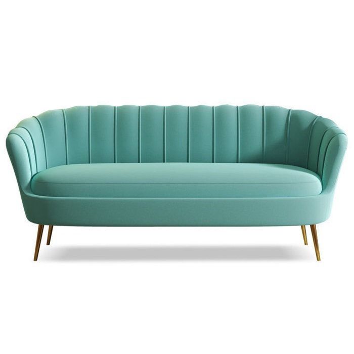 Monaco 2 Seater Teal Velvet