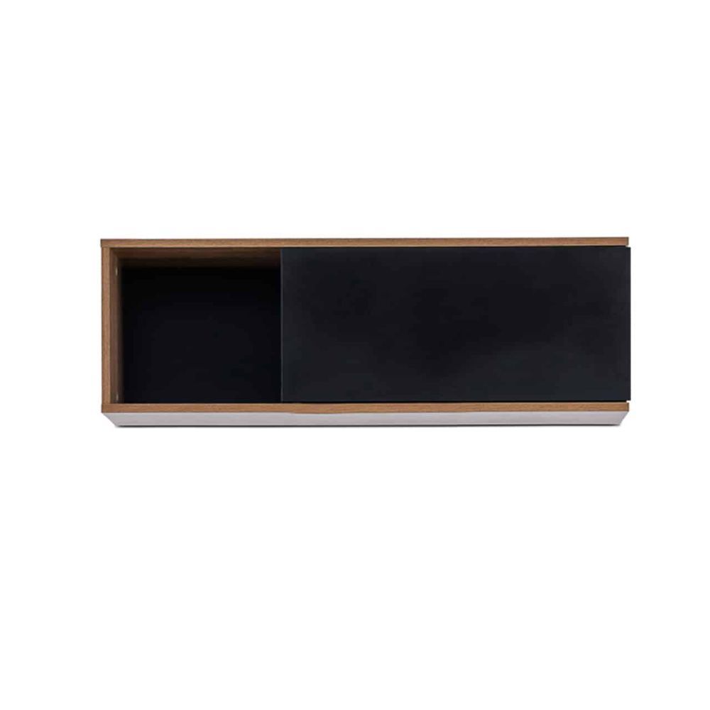 Recta Top Mount Bookshelf 90cm – Compact Sliding Door Wall Storage Unit