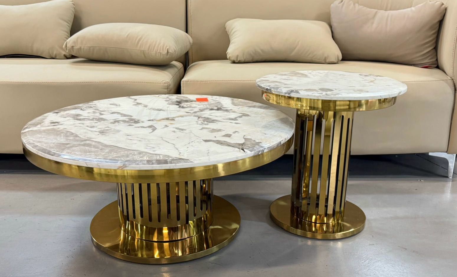 Flora Marble Coffee Table Set