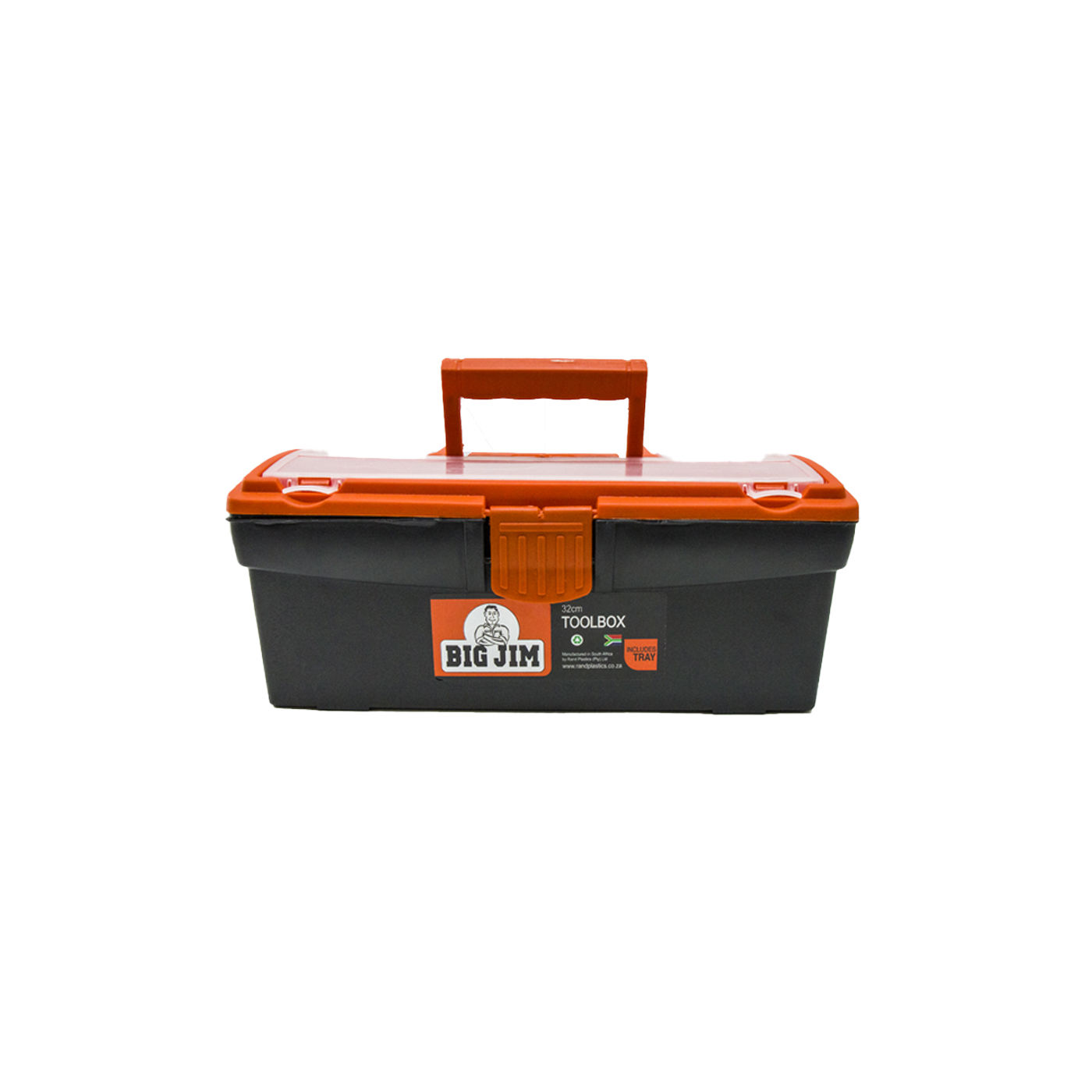 Big Jim - Tool Box - Organiser - Pvc - Black/Orange