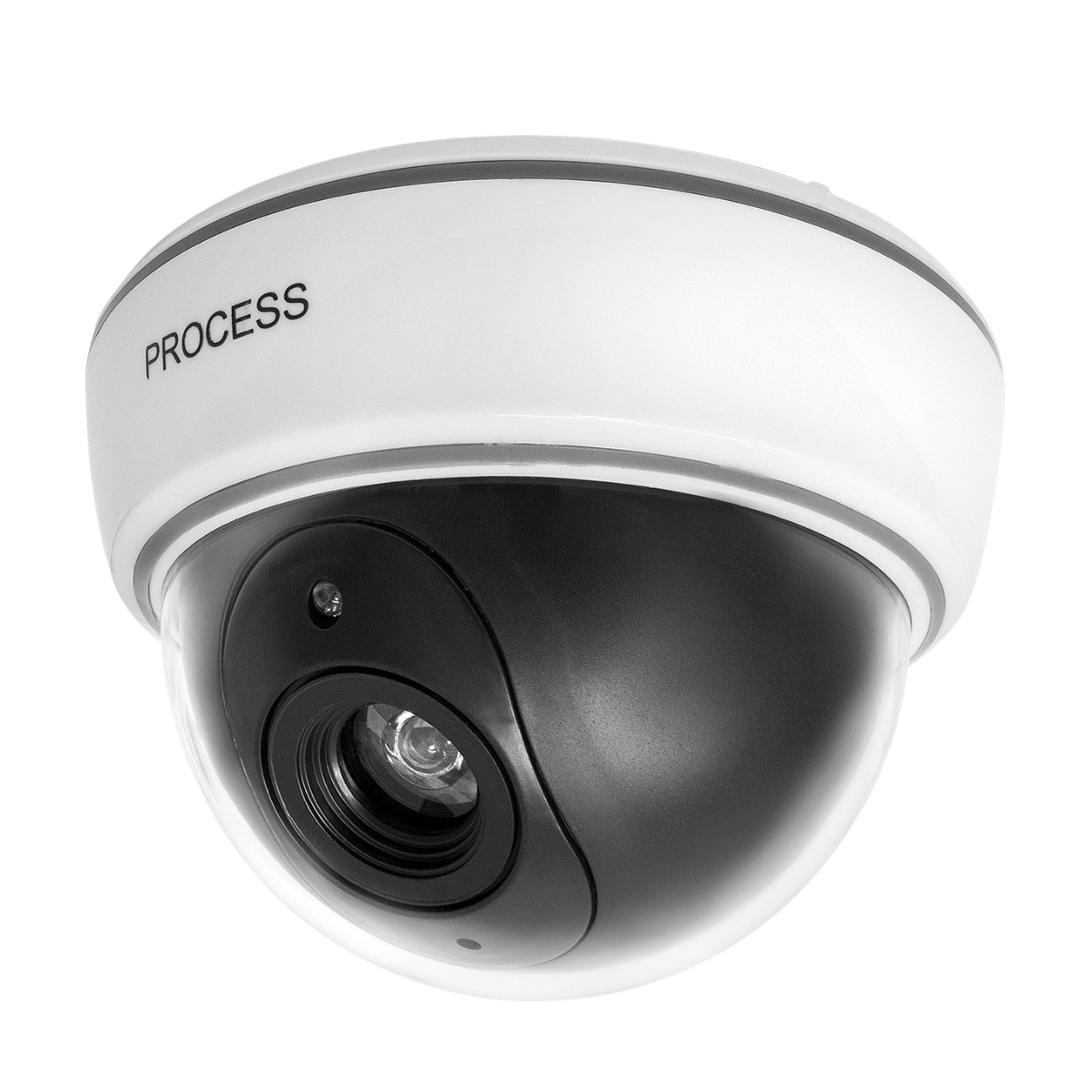 Dummy White Dome Surveillance Camera with LED Light